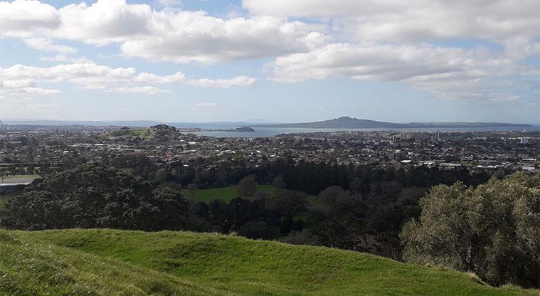 Maungakiekie - Views out to the Gulf islands from the top.