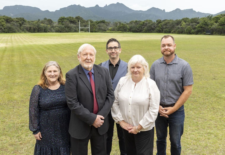Group photo of Aotea/Great Barrier Local Board members.