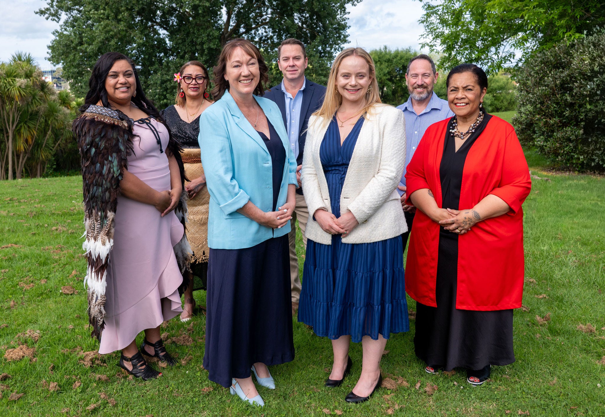 Group photo of Maungakiekie-Tāmaki Local Board members.
