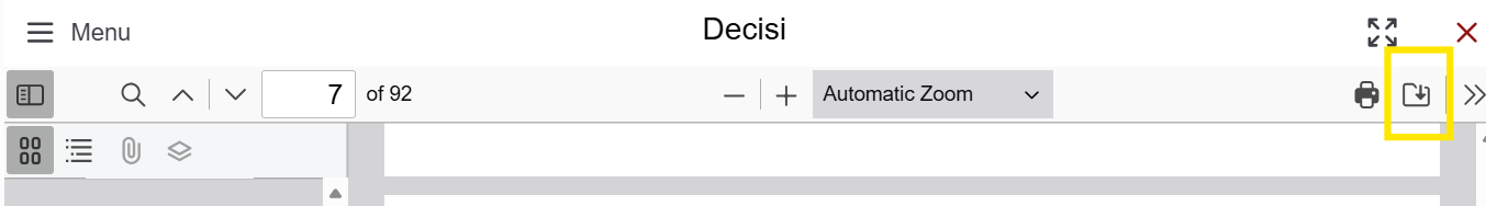 Screenshot highlighting the 'Save' icon on the far right of the screen.