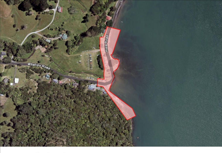 A map highlighting areas where freedom camping is not allowed. 