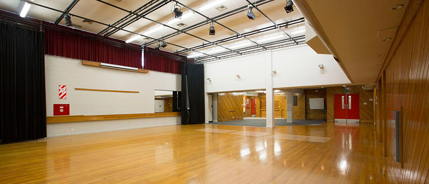   Interior of the Ōtara Music Arts Centre main hall.
