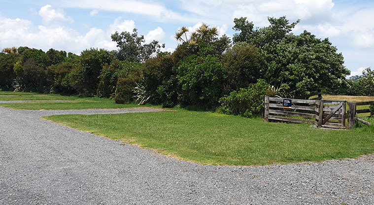 Ambury SCC Campground - Parking bays for SCC vehicles.