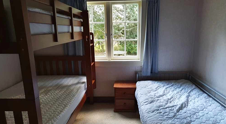 Awhitu House - One of the single bedrooms.