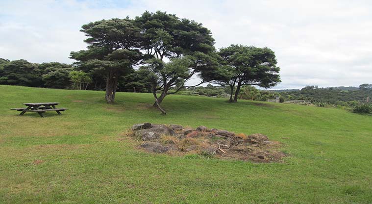 Pae o te Rangi campground - Picnic tables.