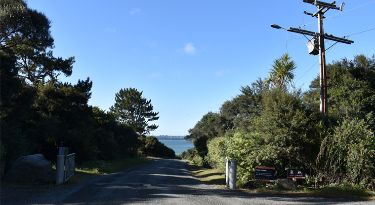 Cornwallis CSC parking area — Access road leading to the carpark.