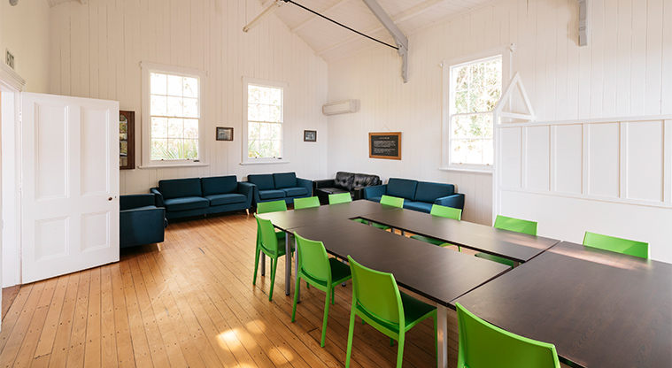 Huia Lodge - Dining room and lounge area.