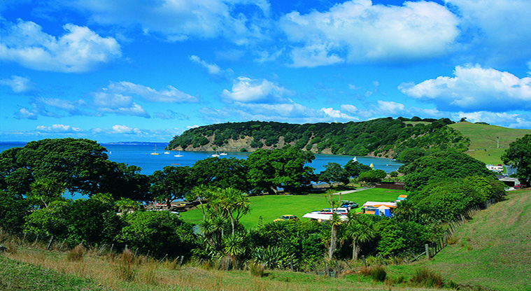 Sullivans Bay campground - View of the campground and surrounding areas.