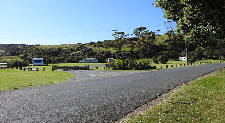 Shakespear SCC campground - Entrance to the campground.