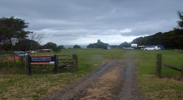 Seaview campground - Entrance to the campground.