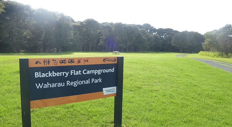 Blackberry Flats campground - Entrance to the campground.