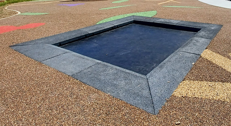 86 Harvest Avenue - In-ground trampoline.