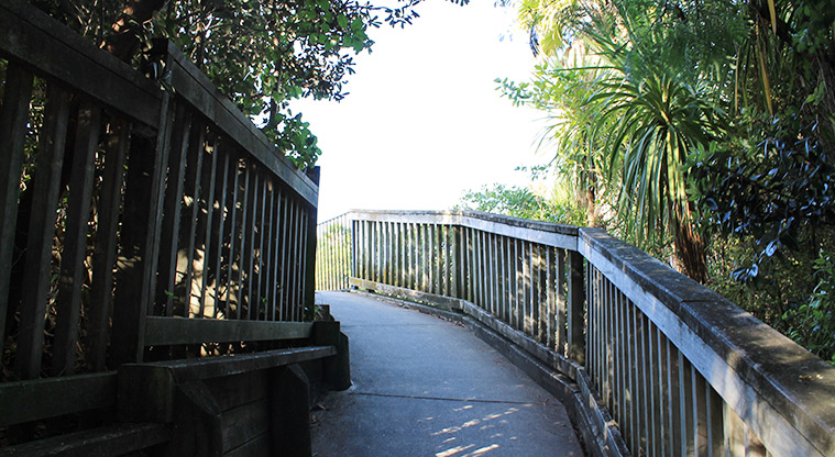 98 Pinecrest Drive - Section of path with wooden railings on both sides. Photo credit: M Loubser.