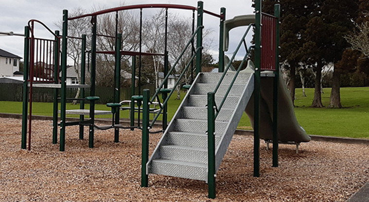 Alan Reserve – Climbing equipment and slide. Photo credit: T Hodder.