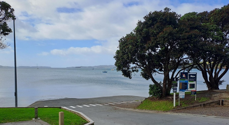 Algies Bay Reserve – Section of road leading to the boat ramp. Photo credit: M Woodside.