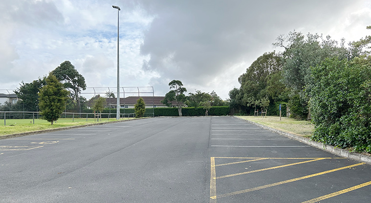 Anderson Park - The car park. Photo credit: S Hulse.