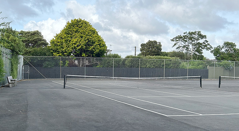 Anderson Park - Section of the tennis courts. Photo credit: S Hulse.