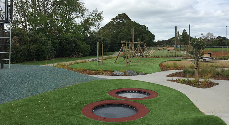 Archibald Park – Mini trampolines. Photo credit: T Hodder.