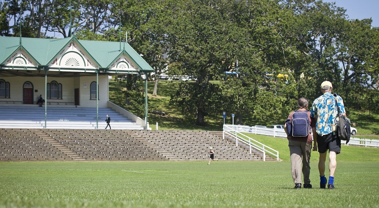 Pukekawa / Auckland Domain - The old grandstand.