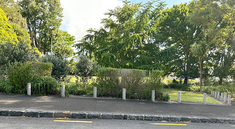 Ballantyne Square - Looking into the reserve from the Ewington Road side. Photo credit: S Hulse.