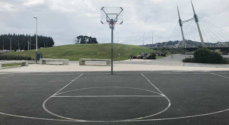Barry Curtis Park - Basketball court.