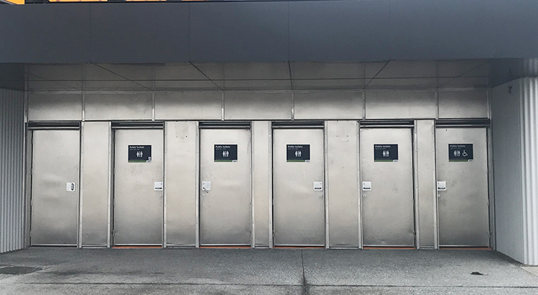 Barry Curtis Park - One of the toilet blocks.