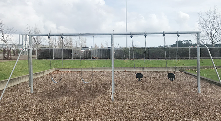 Barry Curtis Park - Set of four swings.