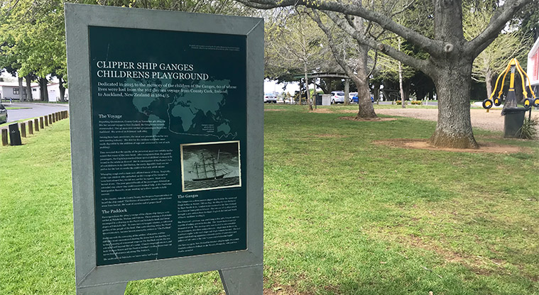 Bledisloe Park – Entrance to the playground.