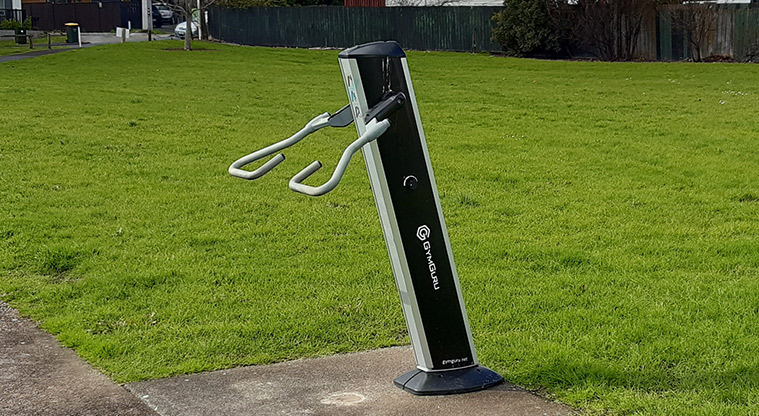 Puāwai / Cadness Reserve - Fitness equipment. Photo credit: S Hulse.