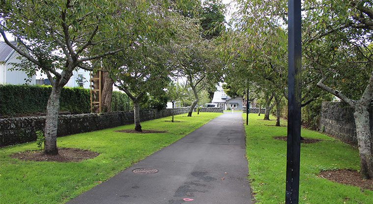 Centennial Park - Footpath through a glade of trees.