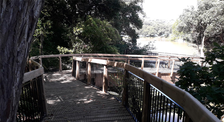 Chelsea Estate Heritage Park - Section of the boardwalk.