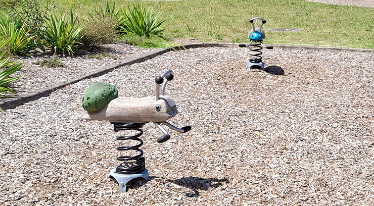 Tahurangi / Crum Park - Rocker toys. Photo credit: T Hodder.