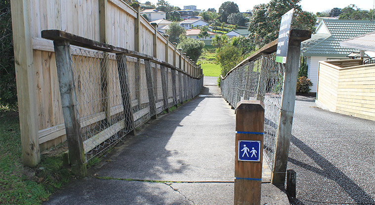 Whenua-roa / D'Oyly Reserve - Charlotte Street entrance. Photo credit: M Loubser.