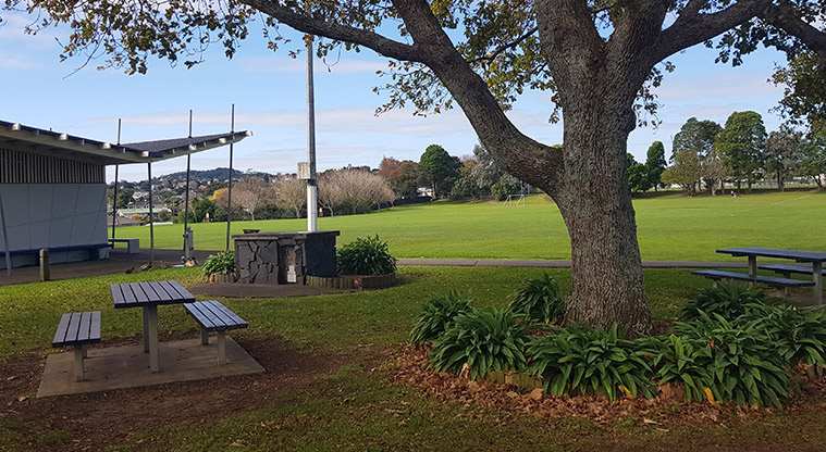 Eastdale Reserve - Picnic and barbecue area by the toilets and car park.