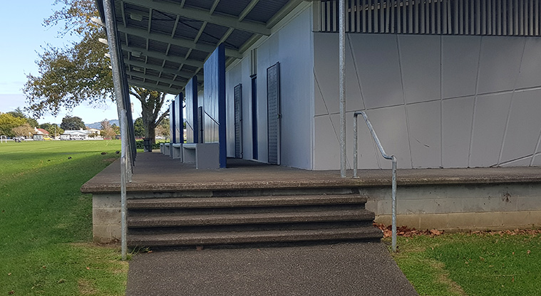 Eastdale Reserve - Steps up to the changing rooms.
