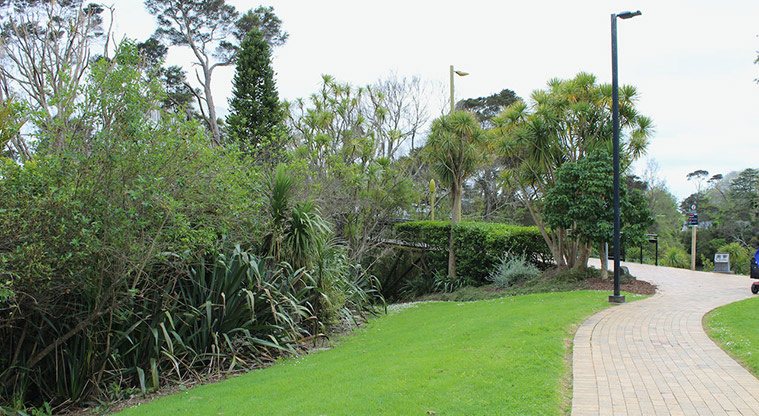 Falls Park - Path leading up to McLeods Crossing.
