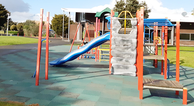 Fergusson Domain - Playground with platforms, slides, climbing wall and more.