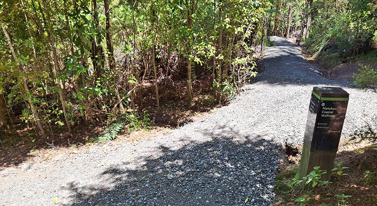 Gittos Domain - Sections of the tracks with a directional post showing where the paths lead.