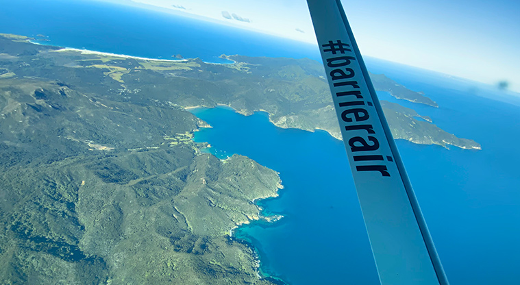Glenfern Sanctuary Regional Parkland – Aerial view of Port Fitzroy.