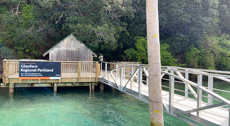 Glenfern Sanctuary Regional Parkland – Entrance to the sanctuary from the jetty.