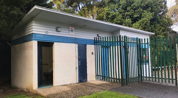 Grey Lynn Park - Toilets by the toddlers paddling pool.