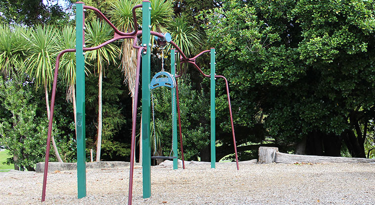 Gribblehirst Park – Swing at the upper playground.