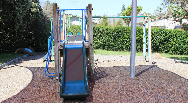 Hardley Reserve - Slide on a section of the playground. Photo credit: M Loubser.