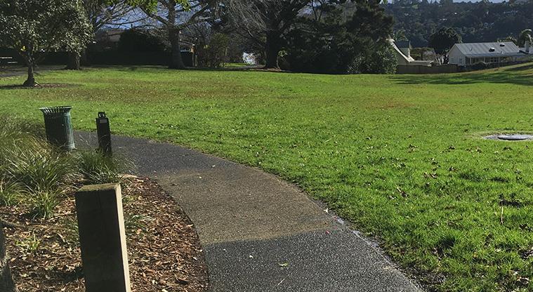 Herald Island Domain - Section of path through the park.