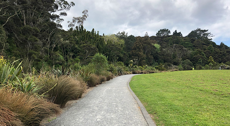 Hooton Reserve - Path along one edge of the reserve.