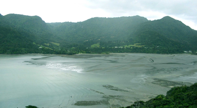 Huia, Waitākere Ranges Regional Park - view of the Karamatura Valley from the Huia Point Lookout.