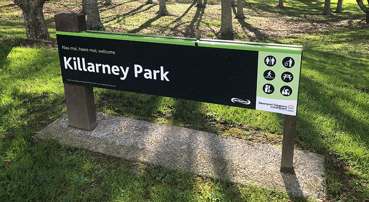 Killarney Park - Park sign.