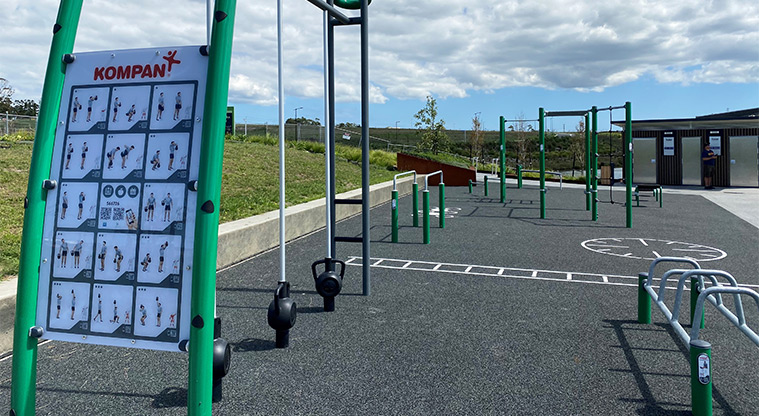 Kopupaka Reserve  – Fitness area.