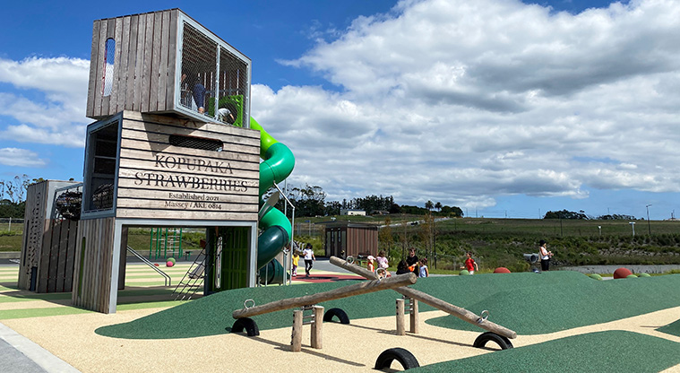 Kopupaka Reserve  – Tower and seesaw.