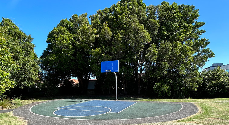 Kupe Reserve - Basketball half-court. Photo credit: S Hulse.